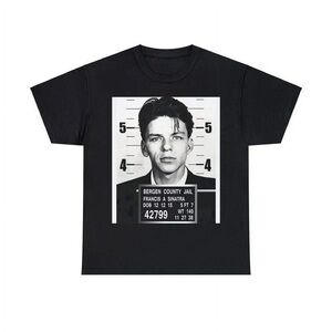 Frank Sinatra mugshot graphic tee